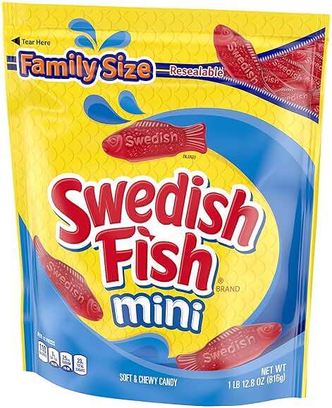 SWEDISH FISH Mini Soft & Chewy Candy, Bulk Candy, Family Size, 1.8 lb - Image 14