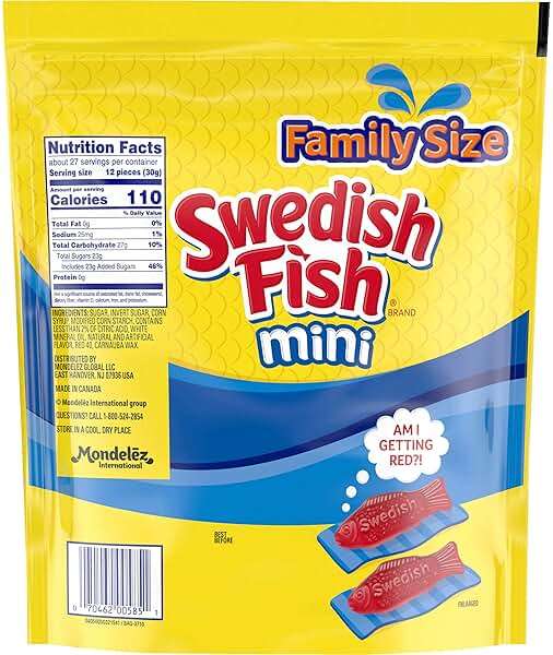 SWEDISH FISH Mini Soft & Chewy Candy, Bulk Candy, Family Size, 1.8 lb - Image 15