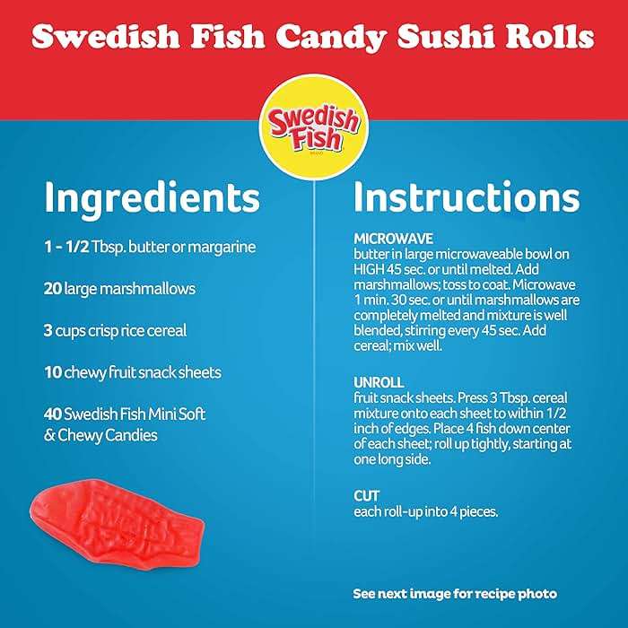 SWEDISH FISH Mini Soft & Chewy Candy, Bulk Candy, Family Size, 1.8 lb - Image 10
