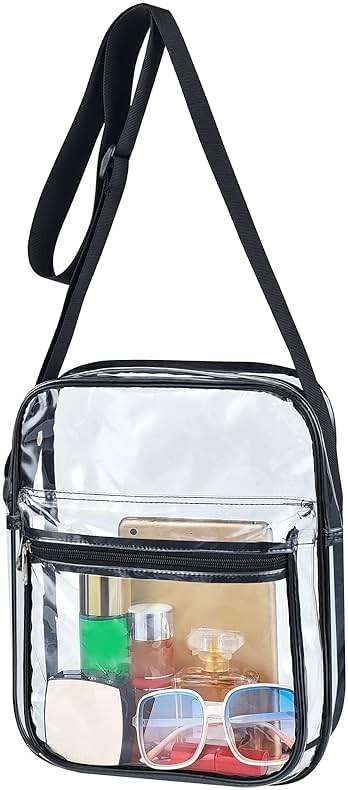 USPECLARE Clear Bag for Stadium Events Clear Messenger Bag for Men and Women - Image 1