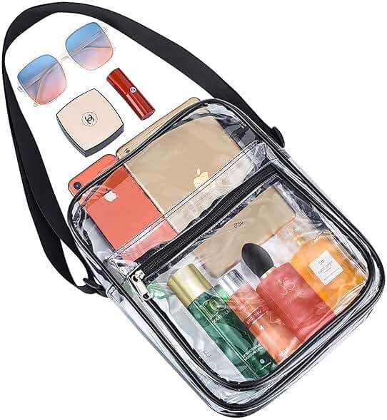 USPECLARE Clear Bag for Stadium Events Clear Messenger Bag for Men and Women - Image 8
