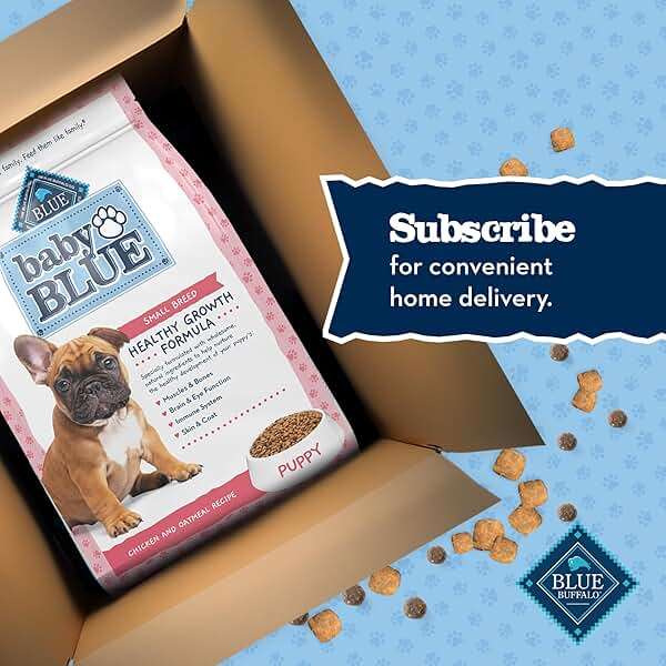 Blue Buffalo Baby Blue Natural Small Breed Puppy Dry Dog Food, Healthy Growth Formula with DHA, Chicken and Oatmeal Recipe, 4-lb Bag - Image 11