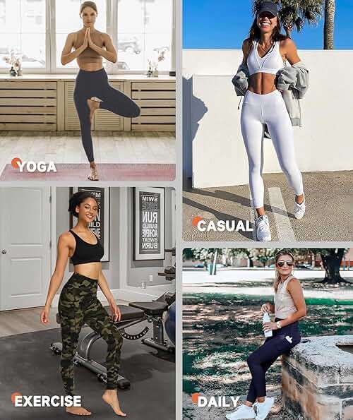 GAYHAY High Waisted Leggings with Pockets for Women - Buttery Soft Yoga Pants for Gym Workout, Athletic Running - Image 5