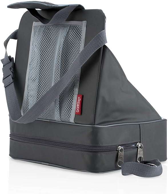 Nuby Easy Go Booster Seat - Travel Booster Seat for Babies and Toddlers - Holds Up to 35 Pounds - 9+ Months - Gray - Image 8