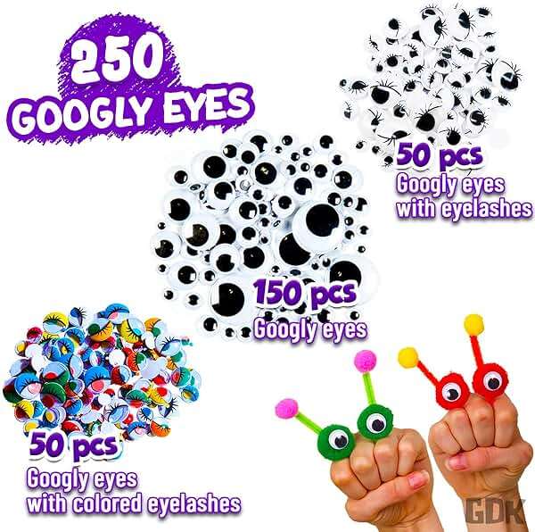 Goody King Arts and Crafts Supplies for Kids - 1170Pcs+ Craft Art Supply Kit for Toddlers Kids Craft Supplies & Materials Age 4 5 6 7 8 9 - Christmas D.I.Y. Crafting School Supplies - Image 4