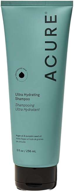 Acure Ultra Hydrating Shampoo - Moisturizing Shampoo for Women & Men, Moisturize and Soften Fine, Dry, Damaged, Color Treated Hair & Scalp w/ Argan Oil, Vegan, Paraben Free, Sulfate Free - 8 fl oz - Image 1