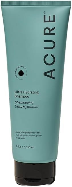 Acure Ultra Hydrating Shampoo - Moisturizing Shampoo for Women & Men, Moisturize and Soften Fine, Dry, Damaged, Color Treated Hair & Scalp w/ Argan Oil, Vegan, Paraben Free, Sulfate Free - 8 fl oz - Product Image