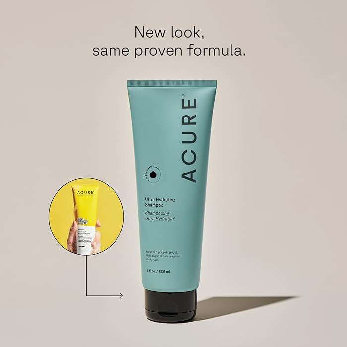 Acure Ultra Hydrating Shampoo - Moisturizing Shampoo for Women & Men, Moisturize and Soften Fine, Dry, Damaged, Color Treated Hair & Scalp w/ Argan Oil, Vegan, Paraben Free, Sulfate Free - 8 fl oz - Image 2