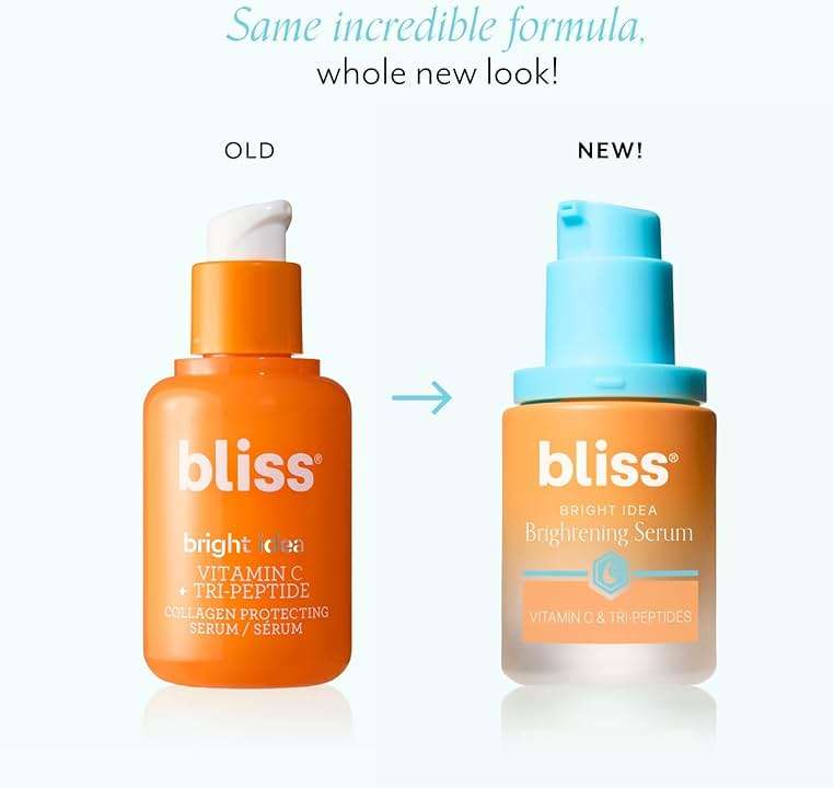 Bliss Vitamin C + Tri-Peptide Face Serum - Stabilized Vitamin C for Dark Spots, Fine Lines & Firmness - Brightening Serum with Collegen Boosting Peptides, Hyaluronic Acid, Squalane - 1 Fl Oz - Image 2