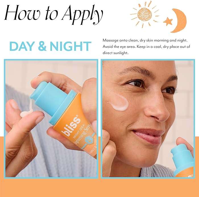 Bliss Vitamin C + Tri-Peptide Face Serum - Stabilized Vitamin C for Dark Spots, Fine Lines & Firmness - Brightening Serum with Collegen Boosting Peptides, Hyaluronic Acid, Squalane - 1 Fl Oz - Image 6