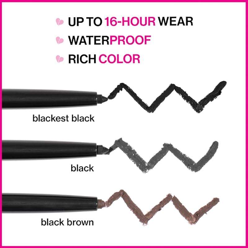wet n wild Mega Last Breakup Proof Waterproof Retractable Gel Eyeliner - Ultra Pigmented 16-Hour Long Wear, Smudge Proof Satin Finish Formula, Cruelty-Free & Vegan - Charcoal - Image 5