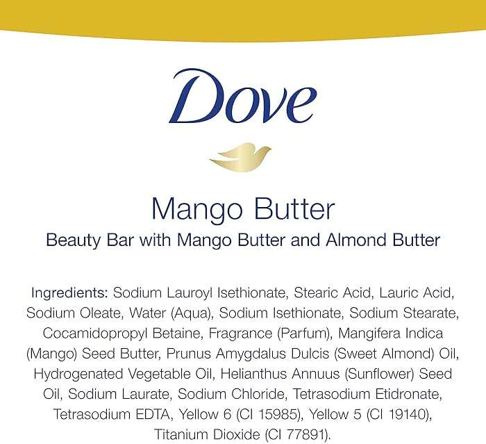 Dove Beauty Bar With Mango Butter 14 Bars To Moisturize Dry Skin More Moisturizing Than Bar Soap 3.75 oz - Image 5