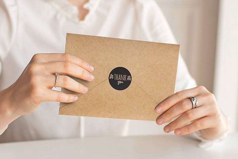 caqpo Thank You Cards With Envelopes - 160 Sets Premium Kraft Thank You Cards Bulk - TY Notes with 8 Graceful Designs - Floral Card for Celebration, Wedding, Baby & Bridal Shower 4x6 - Image 7