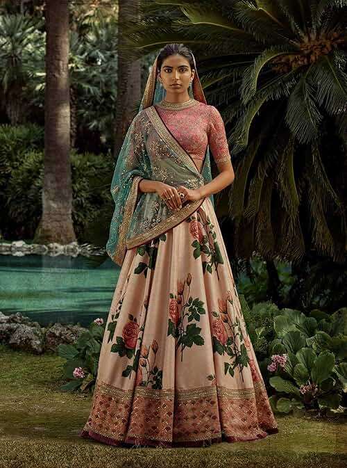 stylishfashion Bollywood Designer lehnga Women's Semi Stitched lengha Pink and Silk Embroidery Heavy lehenga Choli - Image 7