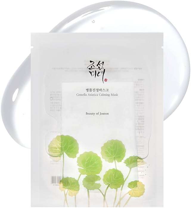 Beauty of Joseon Centella Asiatica Calming Mask Daily Moisturizing Soothing Cica Face Sheet Mask for All Skin Types, Korean Skincare Stuffers for Men Women, 10 sheets - Image 1