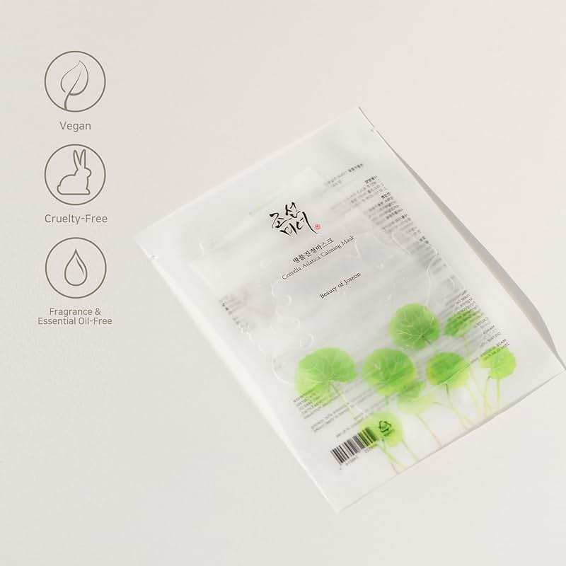 Beauty of Joseon Centella Asiatica Calming Mask Daily Moisturizing Soothing Cica Face Sheet Mask for All Skin Types, Korean Skincare Stuffers for Men Women, 10 sheets - Image 6