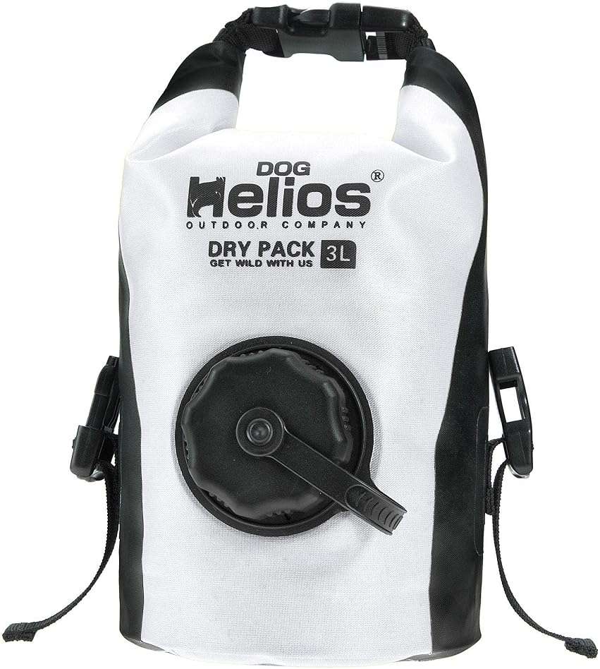 Dog Helios 'Grazer' Waterproof Outdoor Travel Dry Food Dispenser Bag, 3L, White - Image 1