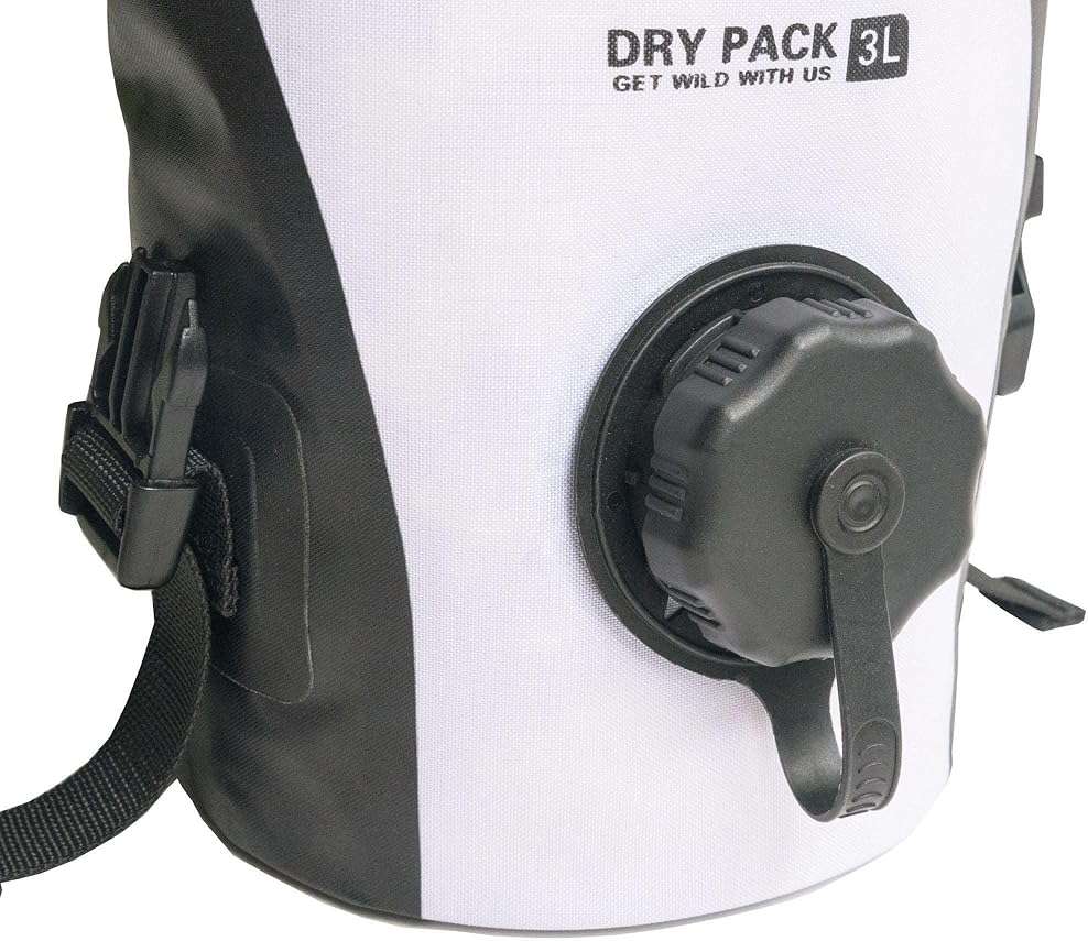 Dog Helios 'Grazer' Waterproof Outdoor Travel Dry Food Dispenser Bag, 3L, White - Image 6