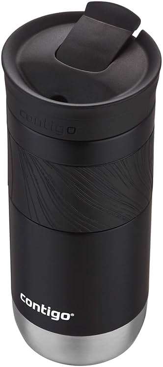 Contigo Byron Vacuum-Insulated Stainless Steel Travel Mug with Leak-Proof Lid Reusable Coffee Mug or Water Bottle BPA-Free 16oz Licorice Keeps Beverages Hot for 6 Hours or Cold for 12 Hours - Image 4