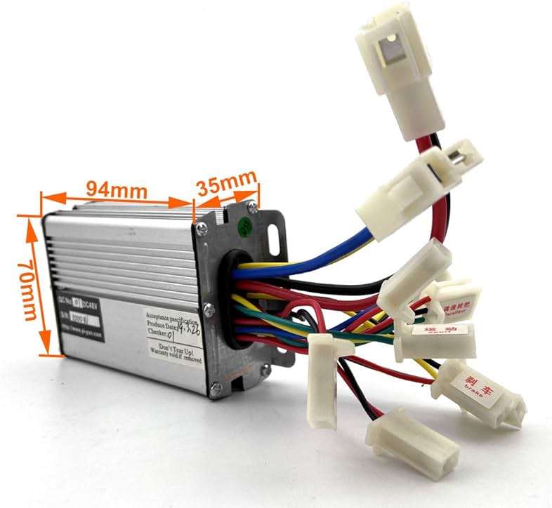 L-faster 36V 48V 1000W Controller for Brushed DC Motor Scooter Controller with 30A Fusible Circuit Breaker - Image 5