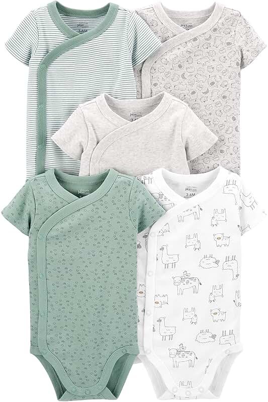 Simple Joys by Carter's Unisex Baby 5-pack Side Snap Short-sleeve Bodysuit - Product Image