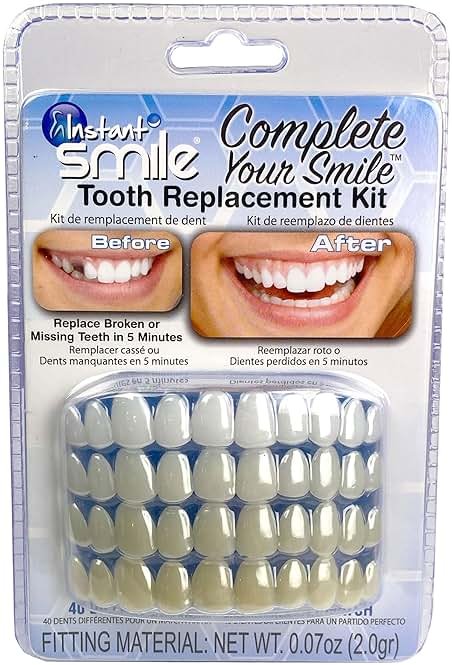 Instant Smile Complete Your Smile Temporary Tooth Replacement Kit - Replace a Missing Tooth in Minutes - Patented - Product Image