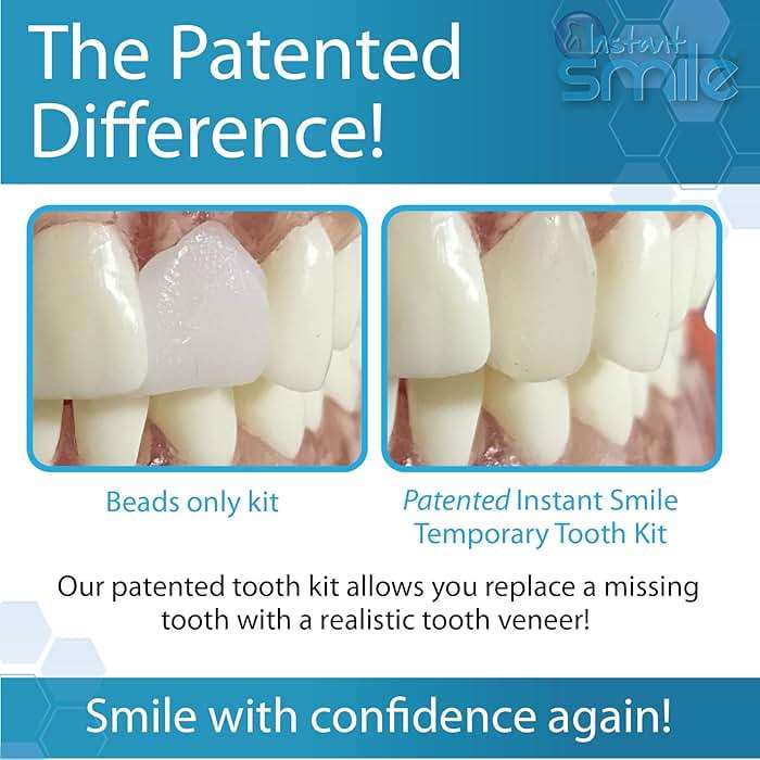 Instant Smile Complete Your Smile Temporary Tooth Replacement Kit - Replace a Missing Tooth in Minutes - Patented - Image 4