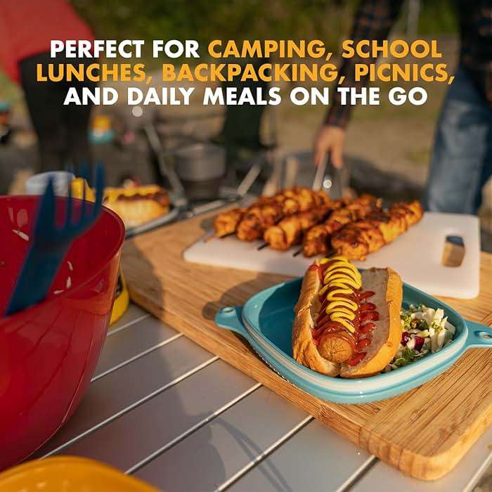 UCO Camping Mess Kit with Bowl, Plate, Collapsible Cup, and Switch Camping Spork - Image 3