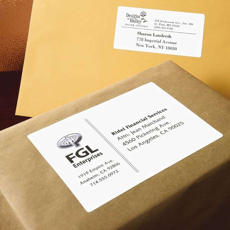 Avery Shipping Address Labels, Laser & Inkjet Printers, 1,000 Labels, 3-1/2 x 5, Permanent, 2 Packs (95935) - Image 8