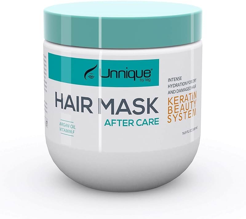 UNNIQUE KBS Hydrating Hair Mask - Ultimate Deep Conditioning Hair Treatment Masque with Argan oil, Repair Dry, Damaged, & Frizzy Hair 16.9 FL OZ - Product Image