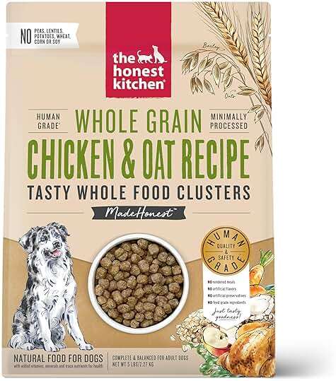The Honest Kitchen Whole Food Clusters Whole Grain Chicken & Oat Dry Dog Food, 5 lb Bag - Image 1