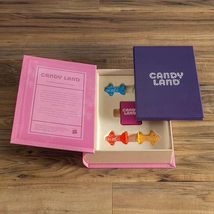 Candy Land Vintage Bookshelf Edition by WS Game Company, Classic Board Games for Kids with Linen-Wrapped Book Box, 1978 Retro Graphics & Slipcase, Ages 3+, Suitable for 2-4 Players - Image 5