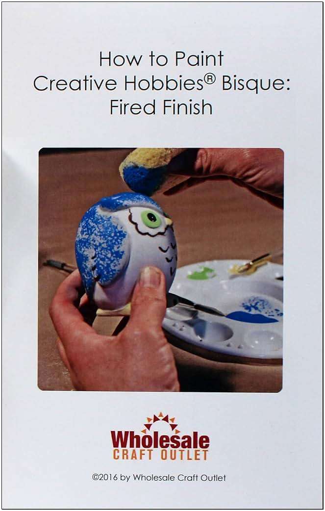 Creative Hobbies Set of 10 Ceramic Underglaze Paint Colors for Clay, Greenware or Bisque, Assorted Colors in 2 ounce Jars with Free How to Paint Bisque Book - Image 2