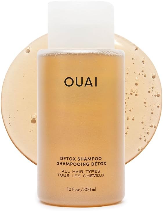 OUAI Detox Shampoo - Clarifying Shampoo for Build Up, Dirt, Oil, Product and Hard Water - Apple Cider Vinegar & Keratin for Clean, Refreshed Hair - Sulfate-Free Hair Care (10 oz) - Product Image