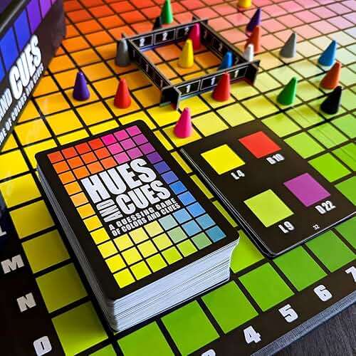 HUES and CUES - Vibrant Color Guessing Board Game for 3-10 Players Ages 8+, Connect Clues and Guess from 480 Color Squares - Image 3
