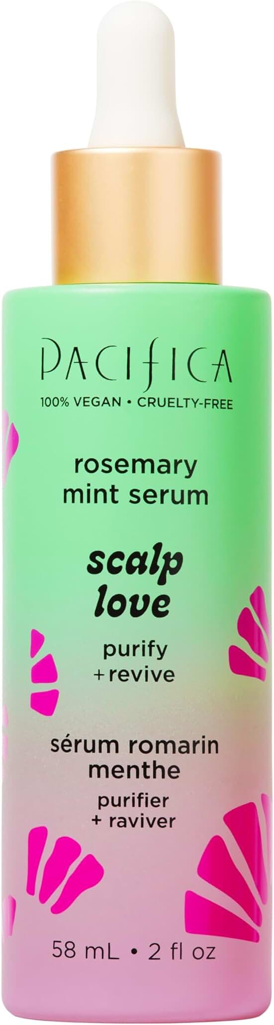 Pacifica Scalp Love Rosemary Mint Serum - Dry, Flaky, and Itchy Scalp Serum, Hydrating, Moisturizing, and Calming Treatment Formulated with Witch Hazel, Vegan and Cruelty-Free - 2 Fl Oz - Product Image