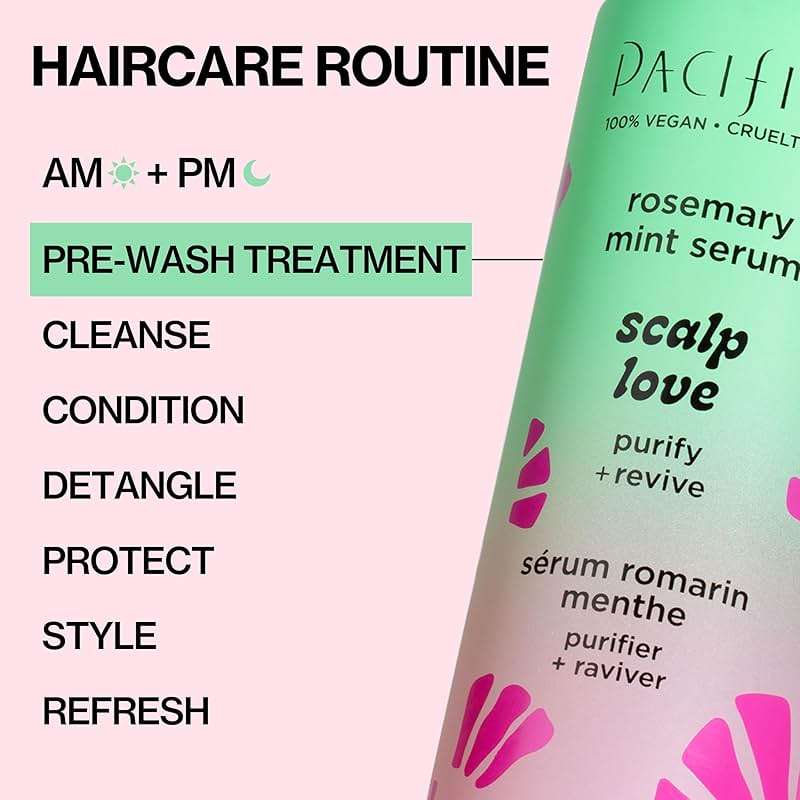 Pacifica Scalp Love Rosemary Mint Serum - Dry, Flaky, and Itchy Scalp Serum, Hydrating, Moisturizing, and Calming Treatment Formulated with Witch Hazel, Vegan and Cruelty-Free - 2 Fl Oz - Image 14