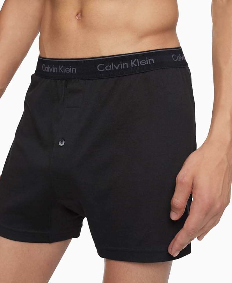 Calvin Klein Men's Cotton Classics 3-Pack Knit Boxer - Image 4