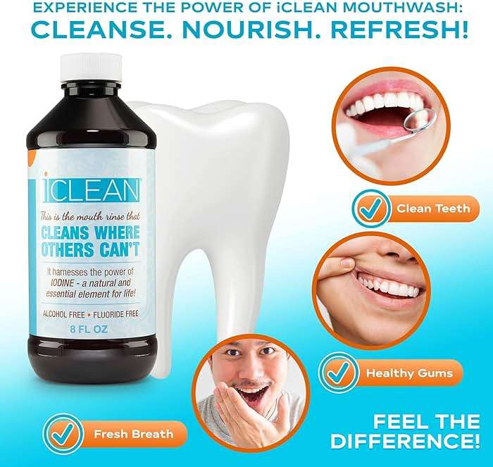 iCLEAN Mouthwash - Fluoride & Alcohol-Free Rinse | Harness The Power of Iodine | Molecular Iodine Mouth Rinse for Clean Oral Care | Gargle for Bad Breath & Oral Wellness | Cleans Where Others Can't - Image 3