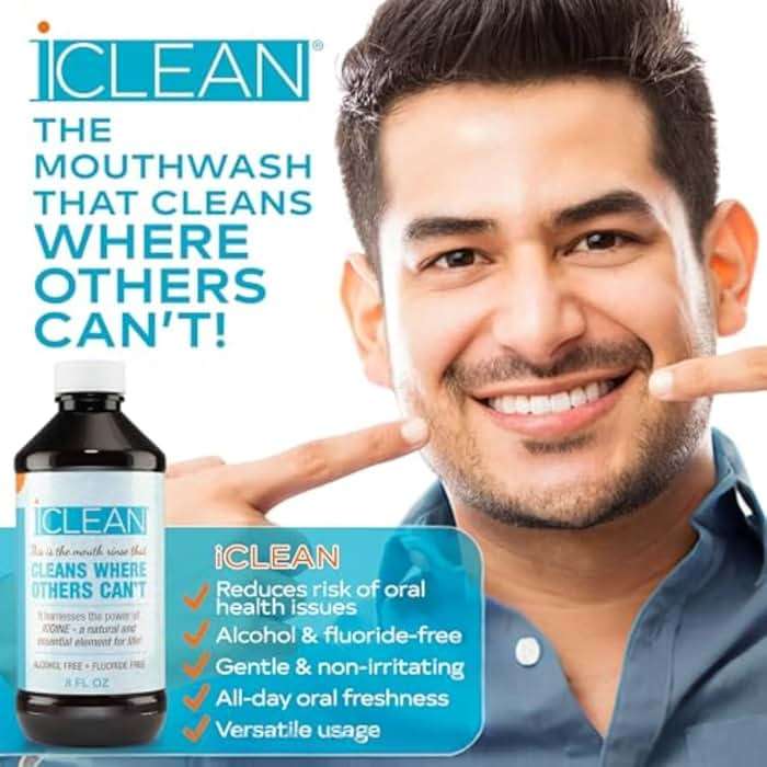 iCLEAN Mouthwash - Fluoride & Alcohol-Free Rinse | Harness The Power of Iodine | Molecular Iodine Mouth Rinse for Clean Oral Care | Gargle for Bad Breath & Oral Wellness | Cleans Where Others Can't - Image 4