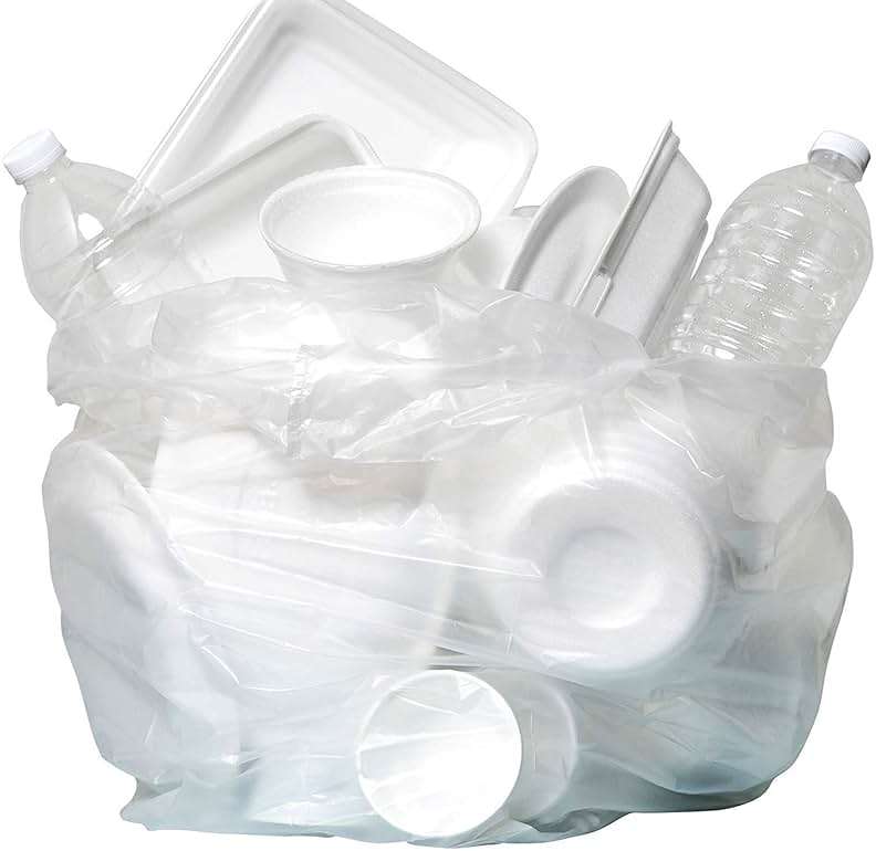 Aluf Plastics 12-16 Gallon Clear Trash Bags (1000 Count) - 24" x 33" - PCM Series Premium High Density 8 Micron Equivalent Garbage Bags for Bathroom, Office, Industrial, Commercial, Janitorial - Image 4