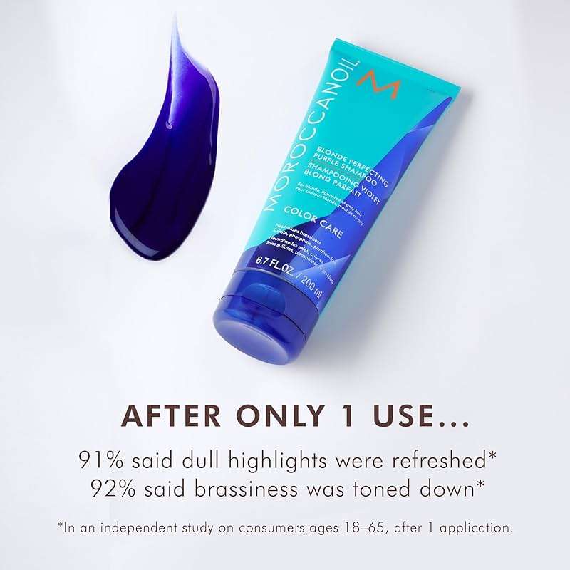 Moroccanoil Blonde Perfecting Purple Shampoo - Image 3