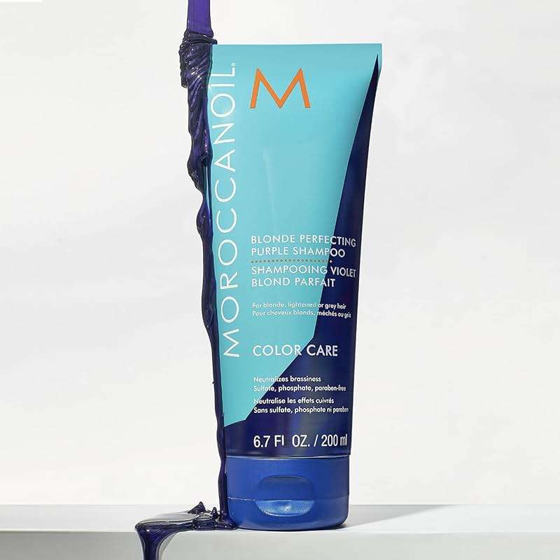 Moroccanoil Blonde Perfecting Purple Shampoo - Image 4
