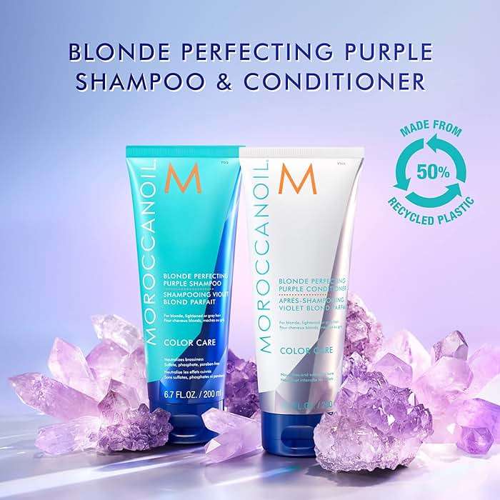 Moroccanoil Blonde Perfecting Purple Shampoo - Image 7