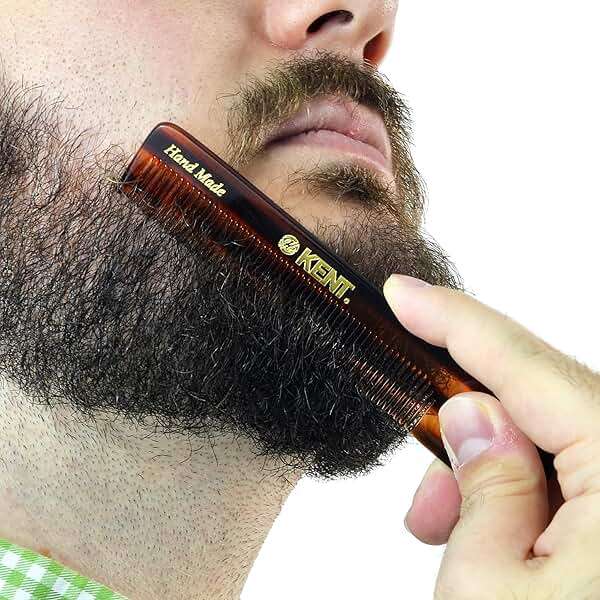 Kent NU22 Handmade Pocket Comb for Men, All Fine Tooth Hair Comb Straightener for Everyday Grooming Styling Hair, Beard and Mustache, Use Dry or with Balms, Saw Cut and Hand Polished, Made in England - Image 7