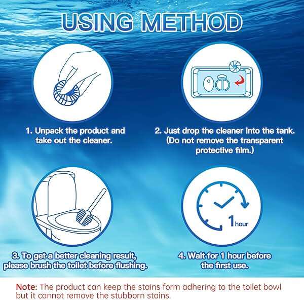 Vacplus Automatic Toilet Bowl Cleaner Tablets, Drop-In Tank Cleaner for Bathroom, Prevent Stains & Deodorize, Long-Lasting Cleaning Tabs, Easy-Use Freshener for Bowl & Tank, 12 Pack - Image 6