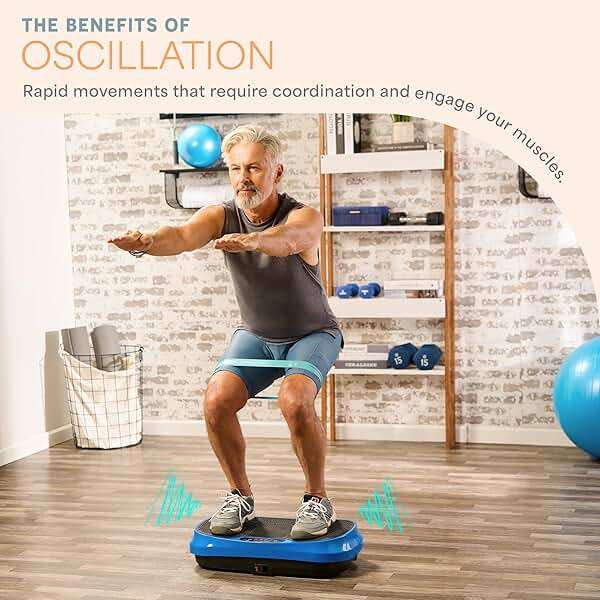 Lifepro Waver Mini Vibration Plate Exercise Machine with Remote & Bands — Compact Whole Body Vibrating Plate for Lymphatic Drainage & Muscle Toning — Shake Machine with 99 Speed Levels & 10 Presets - Image 5