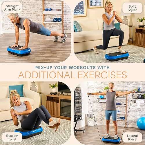 Lifepro Waver Mini Vibration Plate Exercise Machine with Remote & Bands — Compact Whole Body Vibrating Plate for Lymphatic Drainage & Muscle Toning — Shake Machine with 99 Speed Levels & 10 Presets - Image 10