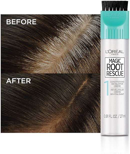 L'Oreal Paris Magic Root Rescue 10 Minute Root Hair Coloring Kit, Permanent Hair Color with Quick Precision Applicator, 100% Gray Coverage, 8G Medium Golden Brown, 2 count - Image 5