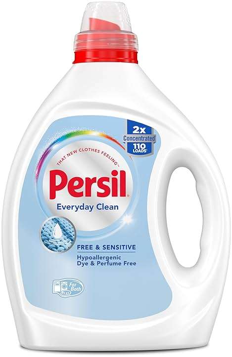 Persil Free & Sensitive Liquid Laundry Detergent, Unscented and Hypoallergenic for Sensitive Skin, Ultra Concentrated, 82.5 fl oz, 110 Loads - Image 4
